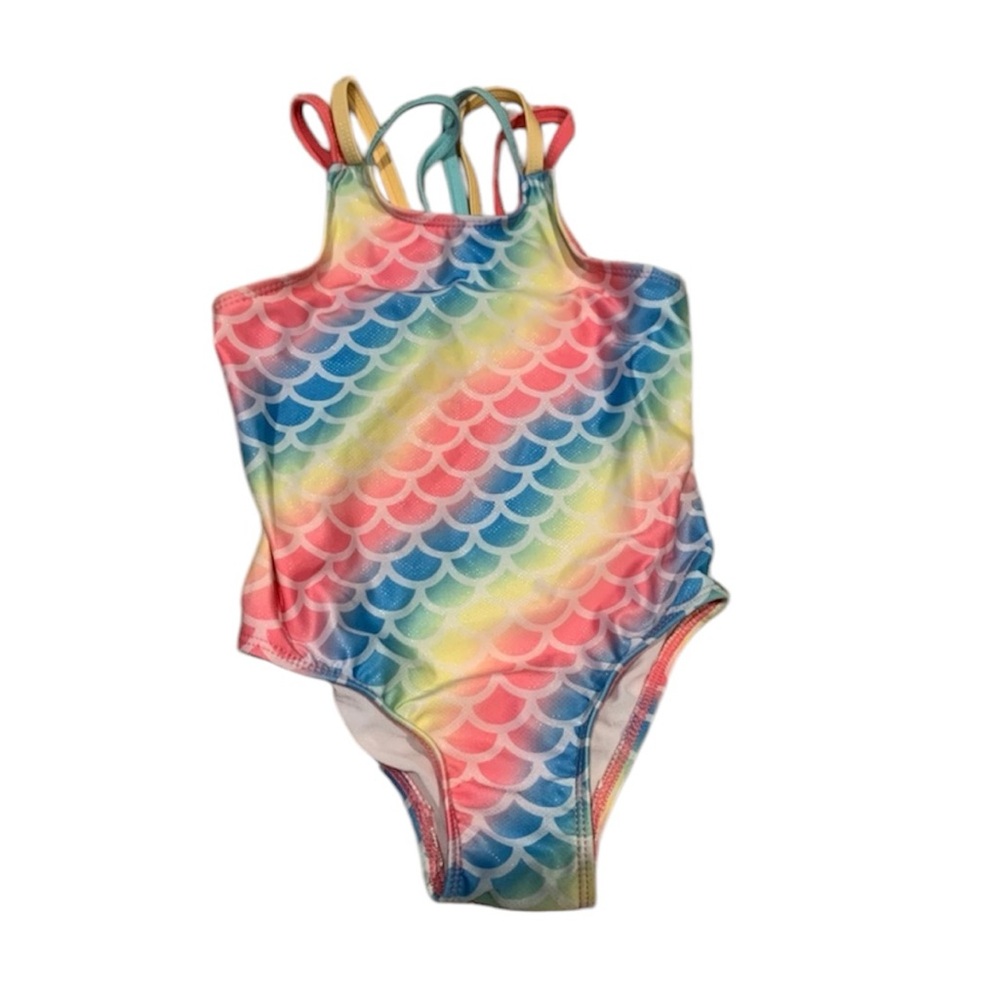 Girls One Piece Mermaid Swimsuit Size 3T